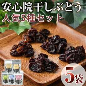 【ふるさと納税】安心院干しぶどう人気セット(合計175g・5種)ドライフルーツ 葡萄 ぶどう 果物 くだもの フルーツ 乾燥 小分け セット 大分県産【100701300】【宮田ファミリーぶどう園】