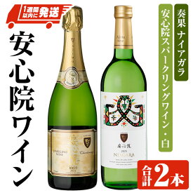 【ふるさと納税】安心院スパークリングワイン・白/奏果ナイアガラ(合計1.47L・2本) 酒 お酒 ワイン ぶどう 葡萄 飲み比べ セット スピード発送 【107306300】【時枝酒店】