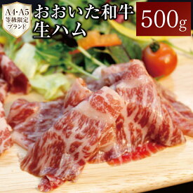【ふるさと納税】おおいた和牛 生ハム 500g 50g×10パック 黒毛和牛 A4 A5 等級 厳選 牛肉 お肉 もも肉 ハム プロシュート 国産 九州 大分県 送料無料
