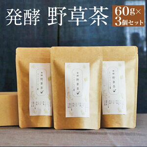 【ふるさと納税】発酵野草茶2個セット60g×2袋お茶山野草豊後大野市大分県産送料無料