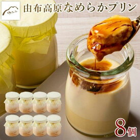 【ふるさと納税】【湯布院 ゆふふ】由布高原なめらかプリン 8個セット | 熟練された職人による手作り こだわり 手作り スイーツ お菓子 ぷりん 卵 牛乳 お取り寄せ おかし お土産 大分県 由布市 人気 おすすめ 湯布院 由布院