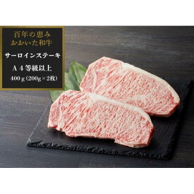 【ふるさと納税】【A4等級以上】おおいた和牛百年の恵みサーロインステーキ400g(200g×2枚) | おおいた和牛 豊後牛 大分県 由布市 大分 返礼品 お取り寄せグルメ 取り寄せ グルメ 和牛 ステーキ ステーキ肉 サーロインステーキ 国産牛 牛ステーキ 湯布院 由布院
