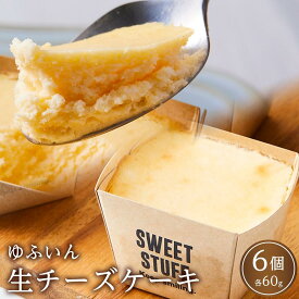 【ふるさと納税】＜なめらか食感＞ゆふいん 生チーズケーキ 60g×6個 セット | 手作り チーズケーキ チーズ 生チーズケーキ 冷凍 スイーツ お菓子 おかし 洋菓子 湯布院 由布院 ゆふいん 大分県 由布市 大分 返礼品 取り寄せ グルメ