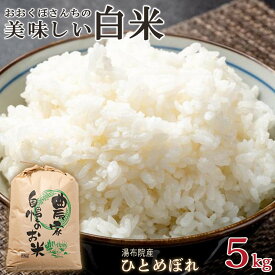 【ふるさと納税】湯布院産 おおくぼさんちの美味しい 白米 5g【ひとめぼれ】 | お取り寄せグルメ 取り寄せ グルメ 米 こめ コメ お米 ひとめぼれ 白米 精米 おこめ 美味しい米 精白米 湯布院 由布院 ゆふいん