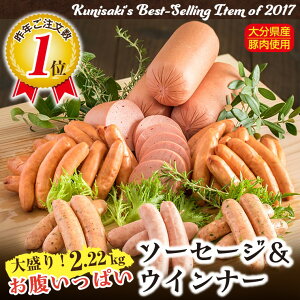 【ふるさと納税】お腹いっぱいソーセージ&ウインナーの盛り盛り2キロ越え!・通