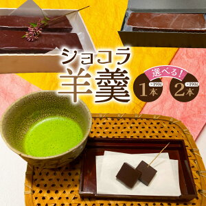 【ふるさと納税】【選べる容量】 ショコラ 羊羹 190g 1本 2本 チョコレート ようかん お茶うけ スイーツ デザート おやつ お菓子 和菓子 和洋菓子 緑茶 抹茶