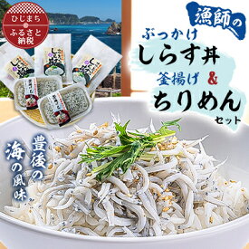 【ふるさと納税】豊後の海の風味　口いっぱいに広がる新鮮な味わい　漁師のぶっかけしらす丼&釜揚げちりめん【配送不可地域：離島】【1401172】