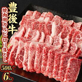 【ふるさと納税】豊後牛 焼肉用 カルビ 切り落とし 約500g～6kg 牛肉 中落ち 小分け 和牛 お肉 切落し 国産 九州産 大分県産 九重町産 冷凍 送料無料