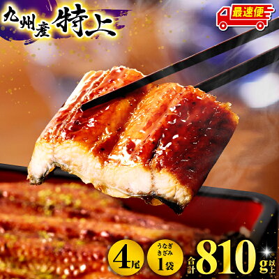 九州産うなぎ蒲焼4尾きざみ1袋