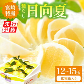 【ふるさと納税】【先行予約】【期間・数量限定】宮崎特産 日向夏 果物 フルーツ デザート スイーツ 種無し 種無し日向夏 果実 果肉 柑橘 柑橘類 国産 宮崎県産 贈答 贈り物 ギフト プレゼント 特産品 名産 グルメ お取り寄せ おすそ分け 宮崎県 宮崎市 送料無料
