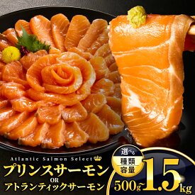 【ふるさと納税】【種類・内容量・発送時期が選べる】プリンスサーモン or アトランティックサーモン or 食べ比べ セット 生食 生 骨なし 鮭 シャケ サケ サーモン モウイプリンス 個包装 個装 小分け パック ブロック 魚 魚介類 魚貝類 魚介 人気 おすすめ ふるさと 宮崎市