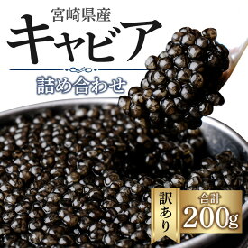 【ふるさと納税】 訳あり 宮崎県産 キャビア 本格熟成 フレッシュキャビア 厳選 詰め合わせ 合計 200g シロチョウザメ シベリアチョウザメ ベステルチョウザメ ロシアチョウザメ グルメ 水産品 加工品 お取り寄せ おすすめ おすそ分け 宮崎県 宮崎市 送料無料