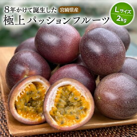 【ふるさと納税】《2025年発送》【期間・数量限定】8年かけて誕生した宮崎県産極上パッションフルーツL 2kg ルビースター サマークイーン 10種類 果物 フルーツ 果実 果肉 国産 宮崎県産 品種 炭酸水 焼酎 ドリンク フルーツ ギフト お土産 おすすめ 宮崎県 宮崎市 送料無料