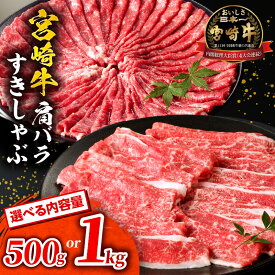 【ふるさと納税】【容量が選べる】宮崎牛肩バラすきしゃぶ 500g〜1kg 内閣総理大臣賞 受賞 牛肉 肉 お肉 バラ肉 バラ 肩バラ肉 しゃぶしゃぶ 黒毛和牛 和牛 国産牛 ブランド牛 宮崎県産 国産牛肉 和牛オリンピック グルメ お取り寄せ 人気 おすすめ 宮崎県 宮崎市 送料無料
