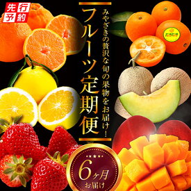 【ふるさと納税】《2026年発送先行予約》【数量・期間限定】贈答用にもオススメ!バイヤー厳選!「フルーツ定期便」(全6回) 果物 フルーツ 定期便 果物定期便 フルーツ定期便 詰め合わせ セット 旬のフルーツ 旬 季節のフルーツ お取り寄せ 贈答 宮崎県 宮崎市 送料無料