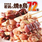 宮崎県産 若鶏の焼き鳥セット8種（72本）盛り合わせ (むね ぼんじり 鶏皮 砂肝 白レバー もも ねぎま はつ 入り) | 国産 鶏肉 串 焼き鳥 やきとり 人気 セット 焼き鳥セット 九州 冷凍 小分け 個包装 便利 こだわり おつまみ |