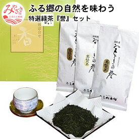 【ふるさと納税】ふる郷の自然を味わう特選緑茶『誉』セット 旨み 渋み 宮さきの誉 厳選 選抜 茶葉 うまみ さえみどり やぶきた 品種 緑茶 お茶 お土産 宮崎県 宮崎市 送料無料