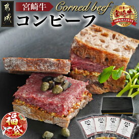 【ふるさと納税】【新春福袋★2026】宮崎牛コンビーフ100g×4P - 宮崎牛コンビーフ 100g×4P 加工品 ご飯のお供 おつまみ サラダやバケット 期間限定 福袋 送料無料 11-2602-F2026【宮崎県都城市は2年連続ふるさと納税日本一！】