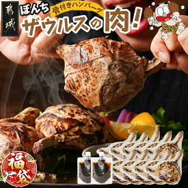 【ふるさと納税】【新春福袋★2026】ぼんちザウルスの肉10本セット(骨付きハンバーグ) - 都城産豚「どんぐりの恵み」使用 ぼんちザウルスの肉 250g×10 ごまだれステーキソース ハンバーグ 福袋 送料無料 AC-J904-F2026【宮崎県都城市は2年連続ふるさと納税日本一！】