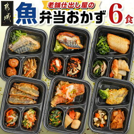 【ふるさと納税】老舗仕出し屋の弁当おかず6食セット〜魚〜 - おかずセット お弁当 冷凍 レンジ 冷凍食品 皿いらず レンチン 一人前 お惣菜/お総菜 冷凍弁当 焼き魚 和風 一人暮らし 1食分 送料無料 MJ-F710 【宮崎県都城市は2年連続ふるさと納税日本一！】