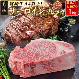 【ふるさと納税】【内容量が選べる！】都城産宮崎牛サーロインブロック - ブロック肉 選べる内容量 1kg/2kg 肉のながやま 自社飼育 牛肉 ステーキ ブランド牛 サーロインステーキ お歳暮 年内お届け 送料無料 SKU-2501 【宮崎県都城市は2年連続ふるさと納税日本一！】