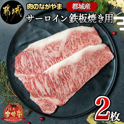 【ふるさと納税】都城産宮崎牛サーロイン鉄板焼き用 - 150g×2枚セッ...