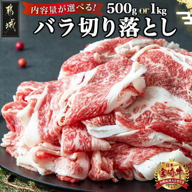 【ふるさと納税】【内容量が選べる！】都城産宮崎牛バラ切り落とし - 国産黒毛和牛 都城産宮崎牛 A4 ブランド牛肉 牛バラ切り落とし 選べる内容量 500g/1kg バラ肉 小分け 送料無料 SKU-2504 【宮崎県都城市は2年連続ふるさと納税日本一！】