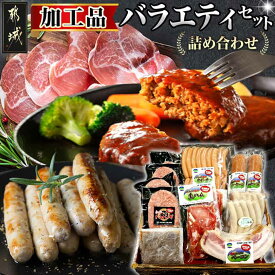 【ふるさと納税】加工品バラエティセット - スモークウィンナー Mの国ウィンナー ソーセージ ベーコン 生ハム切り落とし 和牛入りハンバーグ ハンバーグソース付 送料無料 AD-0107【宮崎県都城市は2年連続ふるさと納税日本一！】