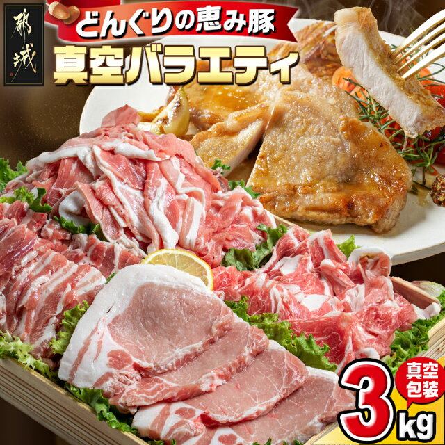 【ふるさと納税】「どんぐりの恵み」真空バラエティ3kgセット - 豚ロー...