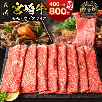 【ふるさと納税】【内容量が選べる！】宮崎牛モモ・ウデスライス - 牛肉 ...