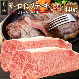 【ふるさと納税】都城産宮崎牛サーロインステーキ - 牛ステーキ A4ランク以上 国産黒毛和牛 ビフテキ 鉄板焼き 宮崎牛指定販売店 ギフト 贈答用 送料無料 MA-2411【宮崎県都城市は2年連続ふるさと納税日本一！】