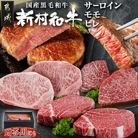 【ふるさと納税】【黒毛和牛】サーロイン・モモ・ヒレステーキ6枚セット(各2枚) - 黒毛和牛 サーロインステーキ モモステーキ ヒレステーキ 牛肉 ステーキ 急速冷凍 送料無料 43-4201【宮崎県都城市は2年連続ふるさと納税日本一！】