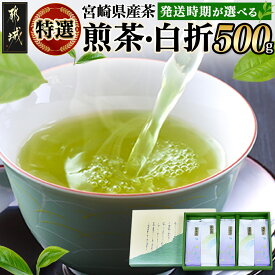 【ふるさと納税】【発送時期が選べる！】≪特選茶≫ 煎茶・白折味くらべセット - 茶葉 上煎茶 / 上白折 100g 計5パック お茶 ホット 冷茶 日本茶 しらおれ 特急便あり 配送時期が選べる お届け時期が選べる 送料無料 MJ-4804【宮崎県都城市は2年連続ふるさと納税日本一！】
