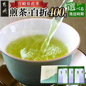 【ふるさと納税】【発送時期が選べる！】煎茶・白折味くらべセット - 茶葉 上煎茶 / 上白折 80g 計5パック お茶 ホット 冷茶 日本茶 しらおれ 特急便あり 配送時期が選べる お届け時期が選べる 送料無料 MJ-48-003【宮崎県都城市は2年連続ふるさと納税日本一！】