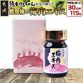 【ふるさと納税】【内容量が選べる！】徳重おばあちゃんが受け継いだ「鶯宿梅(おうしゅくばい)」の梅肉エキス - 梅肉エキス 選べる容量 30g/115g 国産 ミネラル成分たっぷり クエン酸 アミノ酸 送料無料 SKU-4901 【宮崎県都城市は2年連続ふるさと納税日本一！】