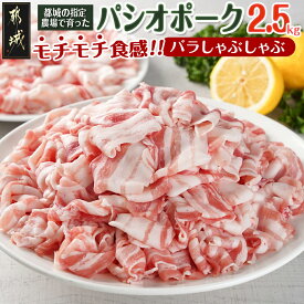 【ふるさと納税】パシオポークバラしゃぶしゃぶ2.5kg(250g×10パック) - 国産豚肉 都城産 豚バラ肉 しゃぶしゃぶ用 10P 小分け 冷しゃぶ パック包装 送料無料 AC-5406 【宮崎県都城市は2年連続ふるさと納税日本一！】