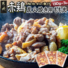 【ふるさと納税】【たしろ屋】赤鶏炭火焼き用もも肉130g×3パック - 国産赤鶏 もも焼き 炭火焼用 モモ肉 真空パック 送料無料 LF-9902【宮崎県都城市は2年連続ふるさと納税日本一！】