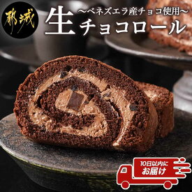 【ふるさと納税】ベネズエラ産チョコ使用 〜とろけるような『生チョコロール』♪ ≪みやこんじょ特急便≫ - 生チョコロール キャラメル風味 ココア生地 お菓子/スイーツ/デザート 送料無料 AA-C212-Q 【宮崎県都城市は令和4年度ふるさと納税日本一！】