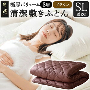 【ふるさと納税】【サイズ&色が選べる!】極厚ボリューム清潔3層敷きふとん - 敷布団 Sサイズ/SLサイズ 選べる2色 3層構造 敷ふとん 送料無料 SKU-J207【宮崎県都城市は2年連続ふるさと納税日