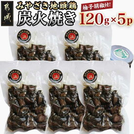 【ふるさと納税】みやざき地頭鶏の炭火焼き(真空パック) - 鶏炭火焼(120g×5パック) 職人 手焼き おつまみの定番 宮崎県のご当地グルメ B級グルメ 柚子胡椒 送料無料 19-E601【宮崎県都城市は2年連続ふるさと納税日本一！】