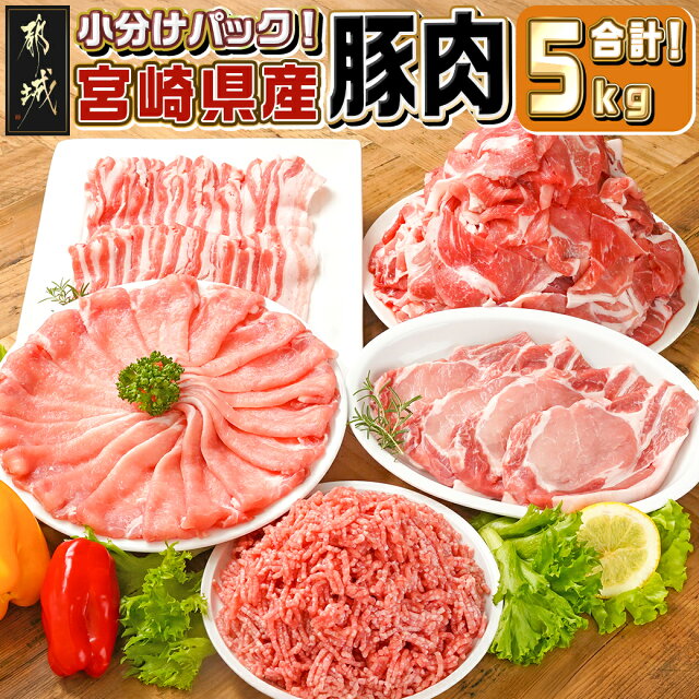 【ふるさと納税】宮崎県産豚肉5kgセット - 宮崎県産豚肉 5kgセット...