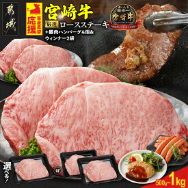 【ふるさと納税】畜産農家応援《レビューキャンペーン実施中！》【枚数が選べる！】宮崎牛ロースステーキ - 宮崎県産宮崎牛 ロース肉 選べる枚数 約250g 2枚/4枚 時期が選べる ミヤチク 牛肉 お中元 お歳暮 送料無料 SKU-N201 【宮崎県都城市】