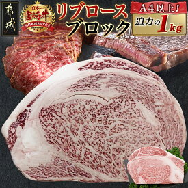 【ふるさと納税】【発送時期が選べる】宮崎牛リブロースブロック(1kg) - 宮崎県産宮崎牛 国産牛肉 ブロック肉 牛ブロック 塊肉 宮崎牛ステーキ 国産牛ステーキ 和牛ステーキ ステーキ肉 冷凍 送料無料 AD-N405 【宮崎県都城市】