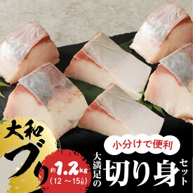 【ふるさと納税】延岡産 大和ブリ 切身 セット 約 1.2kg 肉厚 弾力 食感 本来の旨み 活き締め 流水解凍 美味しい 小分け 個包装 真空パック 冷凍 ブリ 魚 お魚 魚介 脂 ふわっと とろける プリプリ 刺身 海鮮丼 焼き物 しゃぶしゃぶ 宮崎県 延岡市 大和海商 送料無料