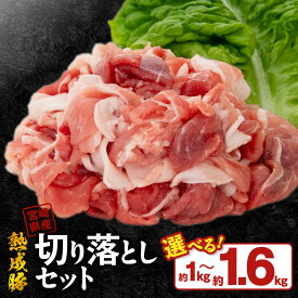 【ふるさと納税】宮崎県産 熟成豚 切り落としセット 約200g 選べる セット 5個 8個 豚肉 厳選 独自の技術 歯切れがよい 切り落とし 熟成 肉味 冷凍 おかず 焼肉 炒め物 鏡山牧場 お取り寄せ 宮崎県 延岡市 送料無料