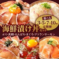 ふるさと納税 海鮮漬け丼 セット 定期便 回数 選べる 鮮度抜群 ぶり 真...