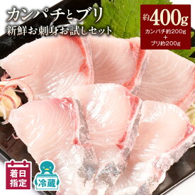 【ふるさと納税】【最短10日後以降発送可】カンパチ ブリ 新鮮 刺身 400g セット 詰め合わせ 少量 お試し パック お刺身 刺身セット 請関水産 冷蔵 魚介 食品 水産物 魚 魚加工品 お取り寄せ お取り寄せグルメ 送料無料 宮崎県 延岡市
