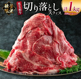 【ふるさと納税】数量限定 黒毛和牛 切り落とし スライス 計1kg 牛肉 ビーフ 国産 食品 おかず お弁当 おつまみ 焼肉 BBQ 鉄板焼き 肉巻き 肉じゃが 牛丼 炒め物 カレー シチュー 小間切れ こま切れ お祝 記念日 イベント 小分け お取り寄せ グルメ 宮崎県 日南市 送料無料