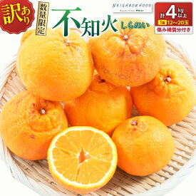【ふるさと納税】先行予約 訳あり 不知火 計4kg以上 傷み補償分入り 期間限定 数量限定 フルーツ 果物 くだもの 柑橘 みかん しらぬい 令和8年発送 おやつ デザート ジュース 国産 食品 おすすめ ご褒美 産地直送 おすそわけ 家庭用 ネイバーフッド 宮崎県 日南市 送料無料