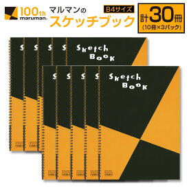 【ふるさと納税】マルマン スケッチブック B4サイズ 計30冊 雑貨 文房具 画用紙 ノート 国産 事務用品 筆記用具 イラスト キャンパス デッサン 絵画 自由帳 おえかき帳 メモ帳 スケジュール帳 ビジネスノート 議事録 スクラップブッキング おすすめ 宮崎県 日南市 送料無料